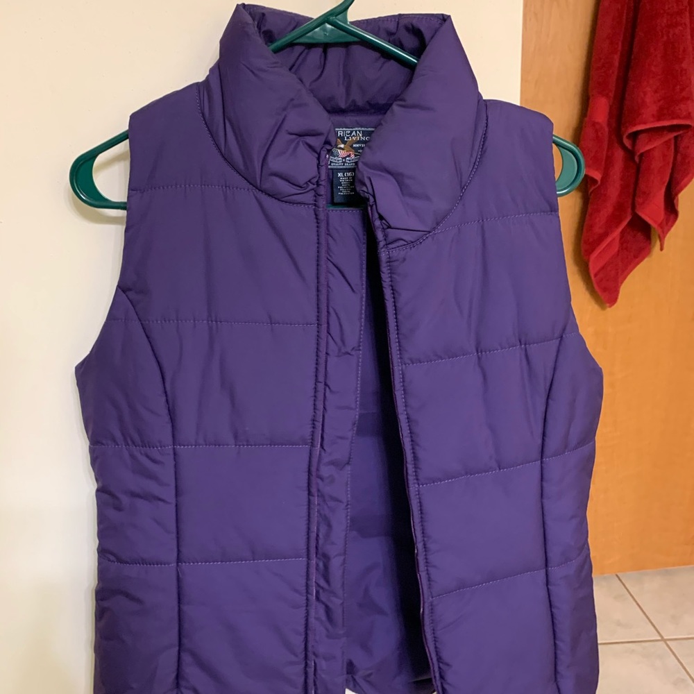 Youth Purple Puffer Vest